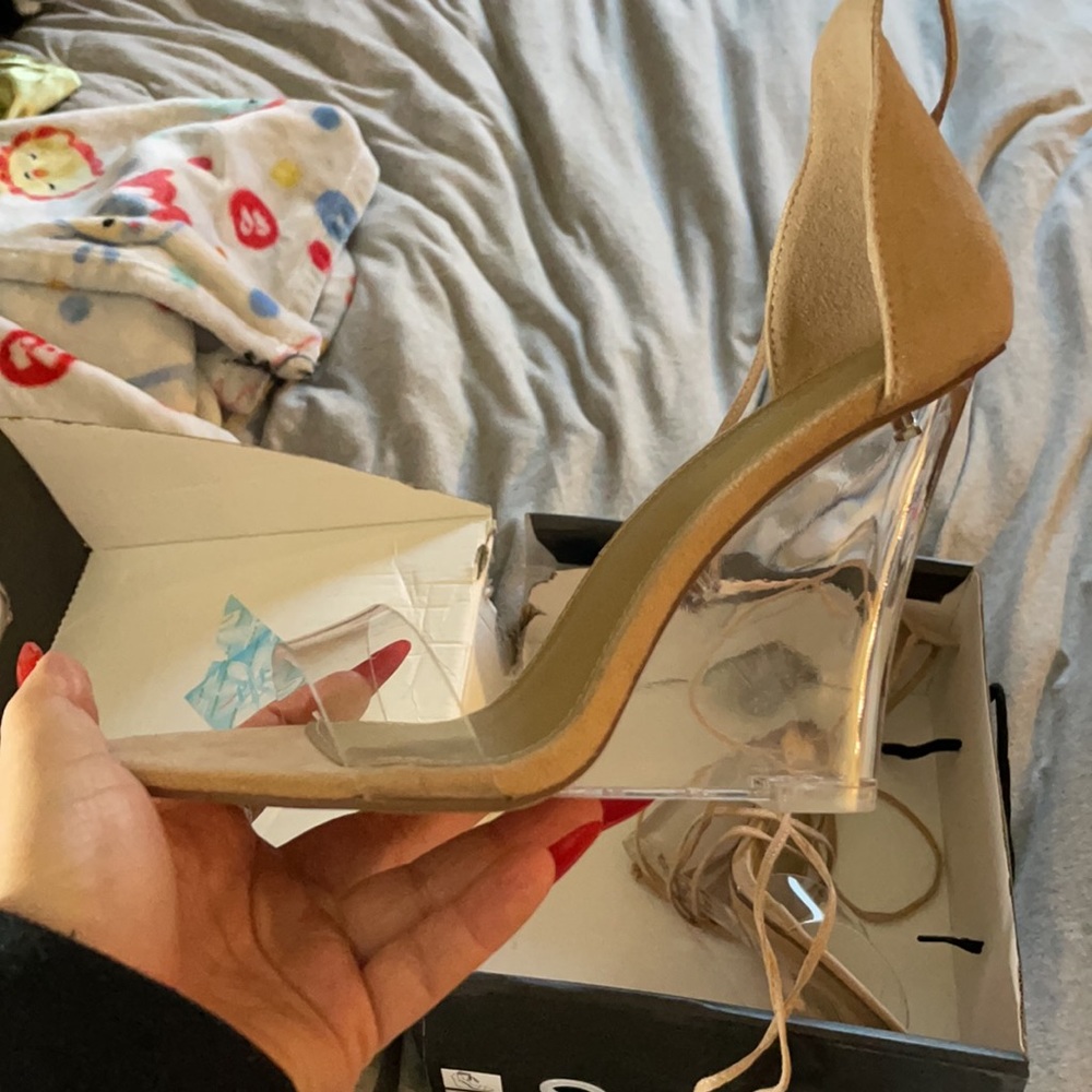Fashion Nova Nude Wedge